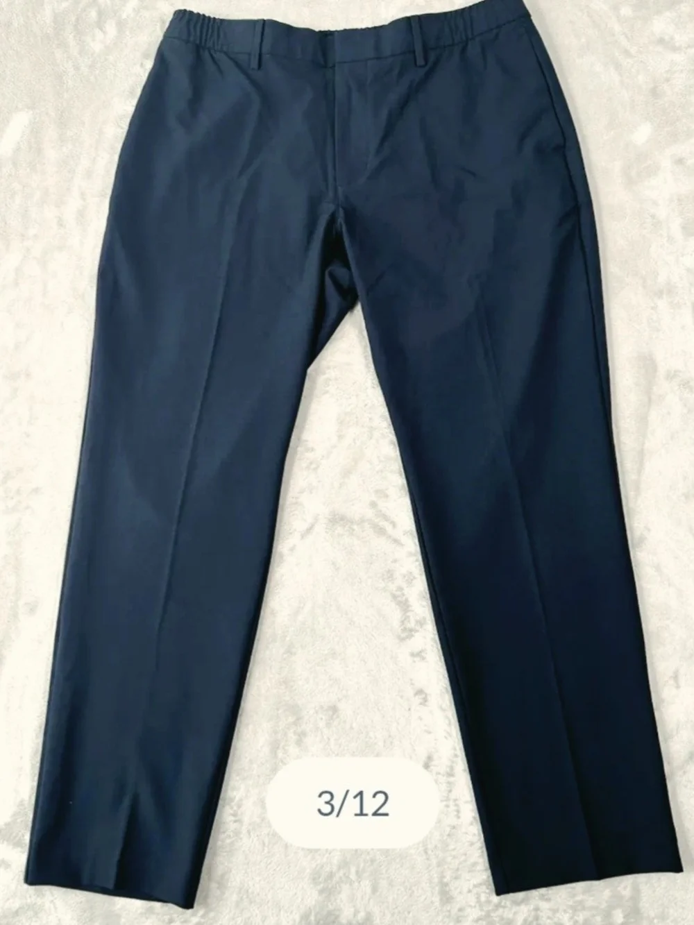 Banana Republic Men's Navy Dress Pants - Classic Straight Fit W/Strings 36x30